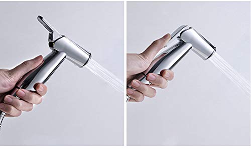 WYYSYNXB Multi-Layer Plating Bath Shower Main Body All Copper Tap Bathroom Toilet Pressurized Spray Gun Flusher Silver