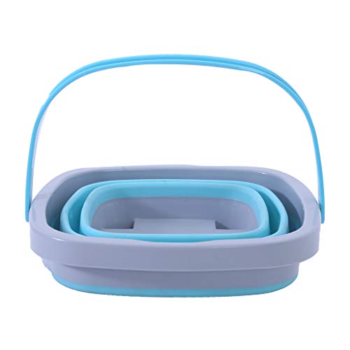 image for US Fast Shipment 5L Collapsible Silicone Sand Bucket,Binory Folding Sa