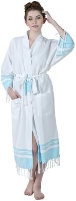 Turkish Pestemal Robe. Original Lightweight Turkish Bathrobe