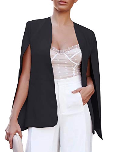 open front cape blazer