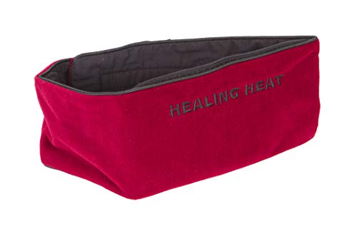 DreamTime Healing Heat Migraine Wrap, Black/Red, Eye Mask Travel Pillow for Migraine Relief, Headache Relief and Stress Relief, Soothing Eye Mask for Wellness and Relaxation