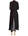 Begonia.K Women's Long Sleeve Chiffon Lightweight Maxi Sheer Duster Cardigan (Black, Small)