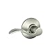 Schlage F10 ACC 619 Accent Door Lever, Hall & Closet Passage Lock, Satin Nickel