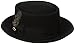 Stacy Adams Men's Wool Rocker Fedora, Black, Large