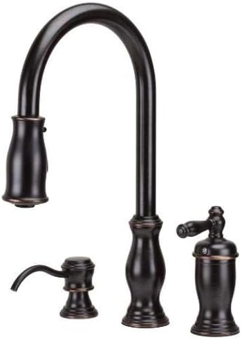 Pfister Gt526tmy Hanover Separate 1 Handle Pull Down Kitchen