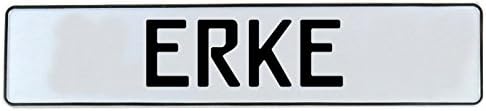 626029 Wall Art (Erke White Stamped Aluminum Street Sign Mancave, 1 Pack)