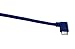 CERRXIAN 30cm USB 3.0 A 90 Degree Down Angle Male to Micro B Male 10pin 90 Degree Left Angle Short Cable(Blue,D-L)