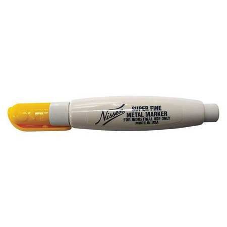 Nissen SFWH Super Fine Metal Marker, White