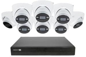 Swann AdvancedX Wired NVR 4K Security Camera System 16 CH, 8 PoE Outdoor Cameras, 2TB, Color Night Vision, Motion Detect