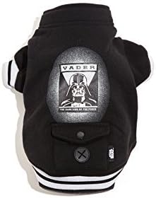 Protect Me Alert Series Star Wars Darth Vader Dog Sweater Jacket, Black, Medium