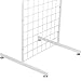 Only Hangers 2' x 6' Gridwall Panel Tower with T-Base Floorstanding Display Kit, 2-Pack White …