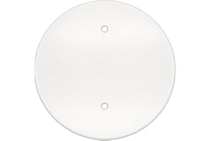 Oversized Ceiling Blank Cover Plate, White, Round, 6.25 Inch Diameter, 3.5 Inch Mounting Holes (1)