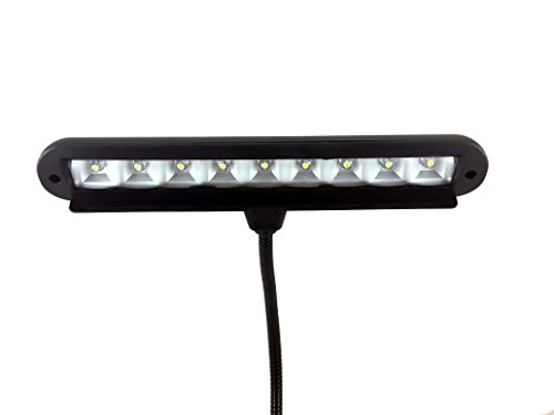 SumDirect Clip-on Rechargeable LED Music Stand Light with Adapter