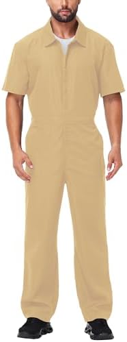 plage⭐︎ coverall 38 Amazon.com: Five Rock Poplin Short Sleeve Unlined Coverall Relaxed