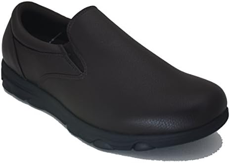 Gelato Mens 8556 Non-Slip Professional Slip on Comfort Work Shoe with Memory Insole