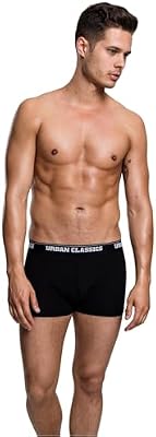 Cuecas Boxer Modais para Homens, Preto (Preto 7), M