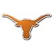 FANMATS 60560 Texas Longhorns Heavy Duty Aluminum Embossed Color Emblem, Auto Emblem Decal