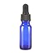24Pack,1/2oz 0.5 oz，Blue Glass Bottle Bottles with Black cap and Glass Droppers.Using for Essential Oils,Lab Chemicals,Colognes,Perfumes & Other Liquids.