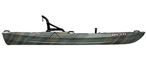 SUNDOLPHIN Sun Dolphin Boss SS Sit-On/Stand On Top Angler Kayak (Gray Swirl, 12.3-Feet) - Thumbnail 4