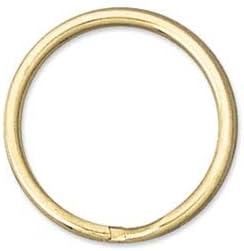 UnCommon Artistry 24mm Open Split Rings/Key Chain Rings Gold Tone (10)
