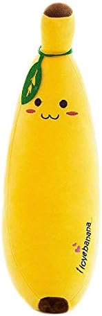 Banana Pillow, Soft Stuffed Plush Fruit Toys Doll Gift Throw Pillow Back Cushion for Sofa, Office, Home, Decoration Home Cushion Cover (Size : S)