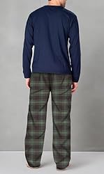 Mens Pajamas Set 2 Piece Pajamas For Men Long