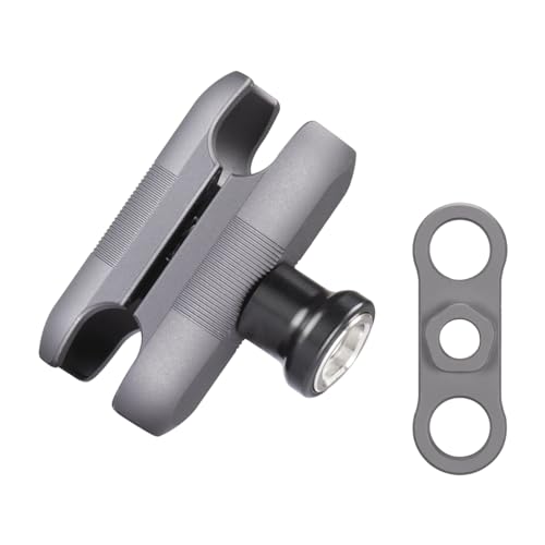 FANAUE Anti-Theft Double Socket Arm Compatible with RAM Mounts B Size Ball Head and Bike Motorcycle Phone Holder, Fits Industry All Standard 1