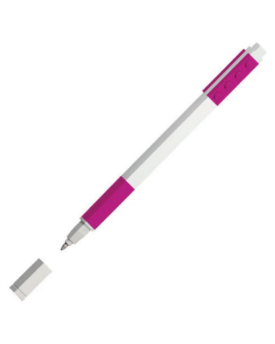 LEGO Iconic Writing Instrument - Gel Pen - 0.7mm Medium Tip (Violet)