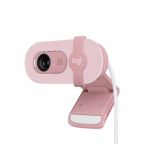 Logitech Brio 100 Full HD 1080p Webcam - Rose