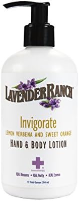 Lavender Ranch Invigorate (Lemon Verbena &amp; Sweet Orange) Hand &amp; Body Lotion 12 oz. …