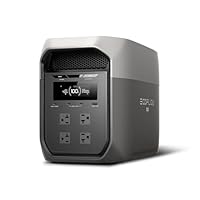 EF ECOFLOW Portable Power Station DELTA 3 Max, 2048Wh LiFePO4 Battery, Solar Generator (Solar Panel Optional), 3400W X-Boost Output, Ultra-Fast 0-80% Charging in 1.13 Hr, Home Backup & RV Camping