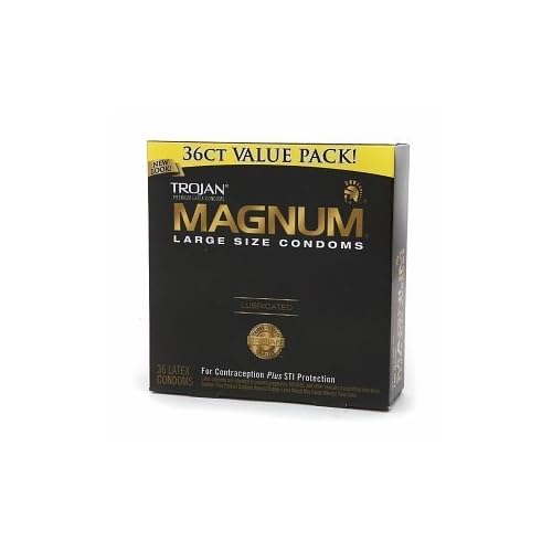 Trojan Magnum Lubricated Latex Condoms-36 ct (Quantity of 2) image