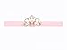 Asufegucd Baby Toddler Elastic Chiffon Flower Headbands Princess Girls Hand Sewing Beads Flower Headwear Nylon (HB219-)