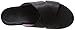 FitFlop Women's Aix Leather Slide Sandals dress Sandal, All Black, 6 M US