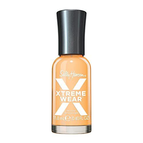 Sally Hansen Xtreme Wear Nail Polish | Streak-Free, Shiny Finish, Long-Lasting, Chip-Resistant, Opaque | City that Never Peach| Light Peach Orange Nail Color