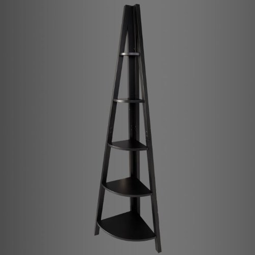 Haotian Modern ladder bookcase made of wood, book shelf,stand shelf, wall shelf (FRG20-SCH)