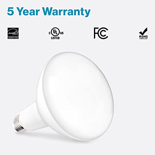 Sunco BR40 Light Bulb, LED Indoor Flood Light, Dimmable, 5000K Daylight