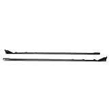 Side Skirts Fits 2015-2018 Subaru Impreza WRX & STI | STI Style ABS Black Side Bottom Line Extension by IKON MOTORSPORTS | 2016 2017