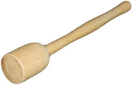 Wooden World - Wooden Traditional Professional Kitchen Potato Masher, Wood Type 3-29 cm, Brown