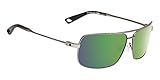 Spy Optics Leo Polarized Aviator Sunglasses, Gunmetal/Happy Bronze Polar/Green Spectra, 1.5 mm