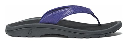 OluKai Kulapa Kai Sandal - Girls Deep Violet/Black 2/3