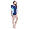 Dive-Sail-15mm-Long-sleeve-shorts-conjoined-Scuba-Snorkeling-diving-suit-for-Women-XS-XL-Blue-L