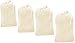 Heavy duty cotton canvas Laundry Bag, set of 4 bag Natural color-24x36