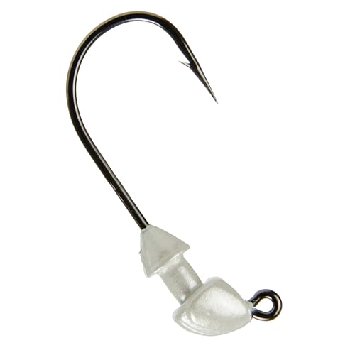 Strike King Squadron Swimbait Jig Head, Pearl, 1/8-Ounce