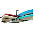 StoreYourBoard Standup Paddleboard and Surfboard Ceiling Storage Rack, Adjustable Garage Mount Hanger, Heavy Duty