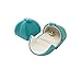 Svea Display Luxurious Aqua Velvet Premium Jewelry Storage Case for Ring Marriage Proposal Engagement Wedding Spcial Occasion (jewelry not included)