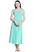 Alexander Del Rossa Womens Cotton Knit Nightgown, Long Sleeveless Sleep Dress