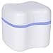 Denture or Retainer Bath with Basket European Style Attractive Durable Design (Standard, Lilac Purple)