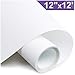 ARHIKY Heat Transfer Vinyl HTV for T-Shirts 12 Inches by 12 Feet Rolls(White)