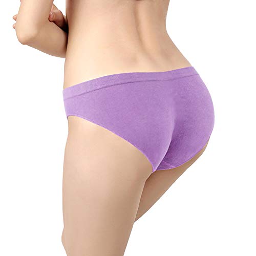 Dlala 7 Pack Womens Underwear Cotton Bikini Panties Seamless Underwear